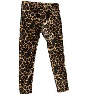 Thalia Sodi Leopard Print Leggings Size Large